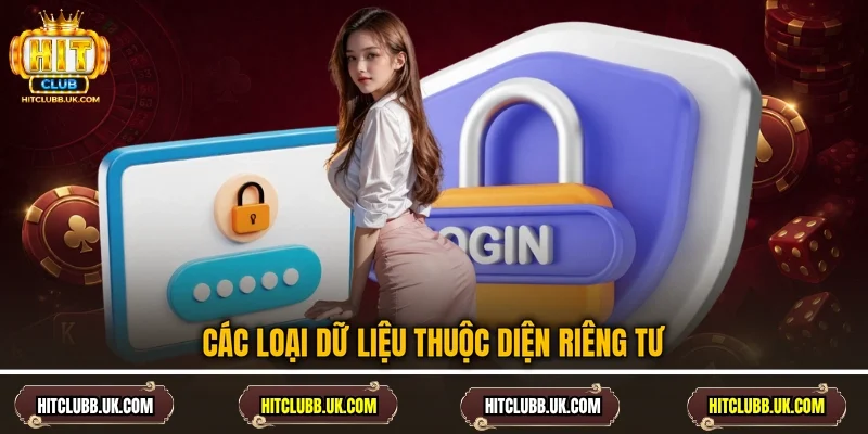 Các loại dữ liệu thuộc diện riêng tư