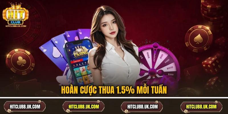 Hoàn cược thua 1.5% mỗi tuần