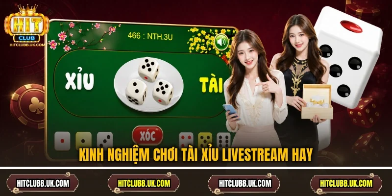 Kinh nghiệm chơi tài xỉu livestream hay