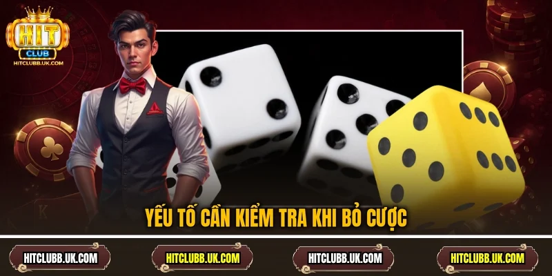 Yếu tố cần kiểm tra khi bỏ cược